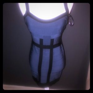 Authentic Herve Leger Midi Bandage Dress Sz Medium